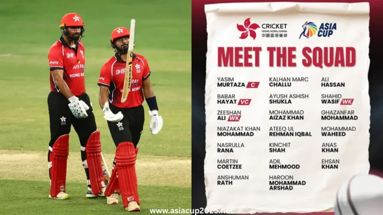Hong Kong Squad for Asia Cup 2025