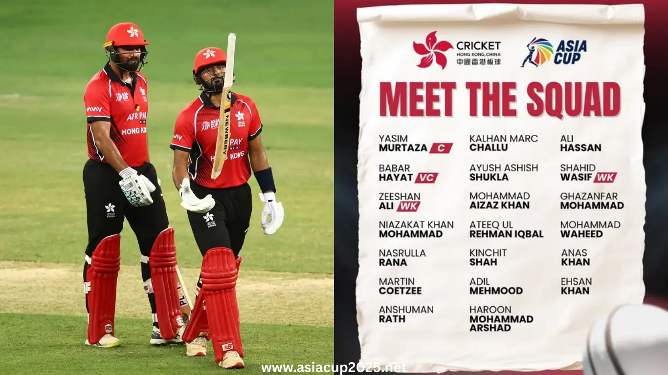 Hong Kong Squad for Asia Cup 2025