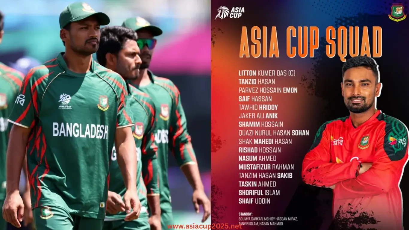 Bangladesh Squad for Asia Cup 2025