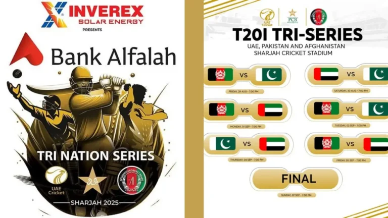 UAE T20I Tri-Series 2025 Tickets