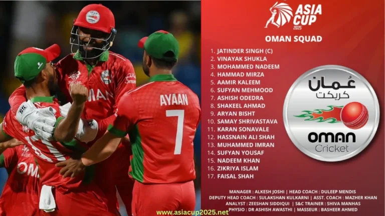 Oman Squad Asia Cup 2025