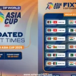 Asia Cup 2025 Match Timings Changed