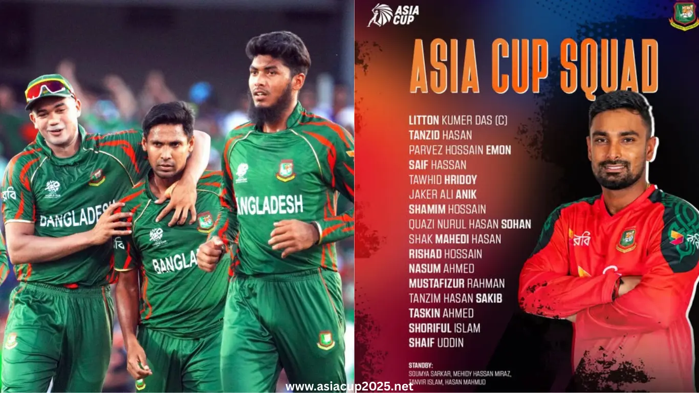 Bangladesh Squad Asia Cup 2025