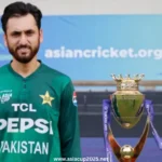 Salman Agha trophy photoshoot